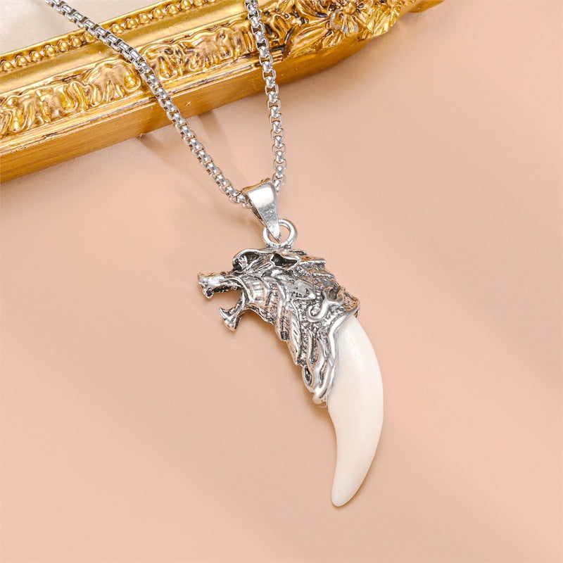 Wholesale Men's Hip Hop Style Pendant Accessories Titanium Steel Necklace ACC-NE-DingChao001