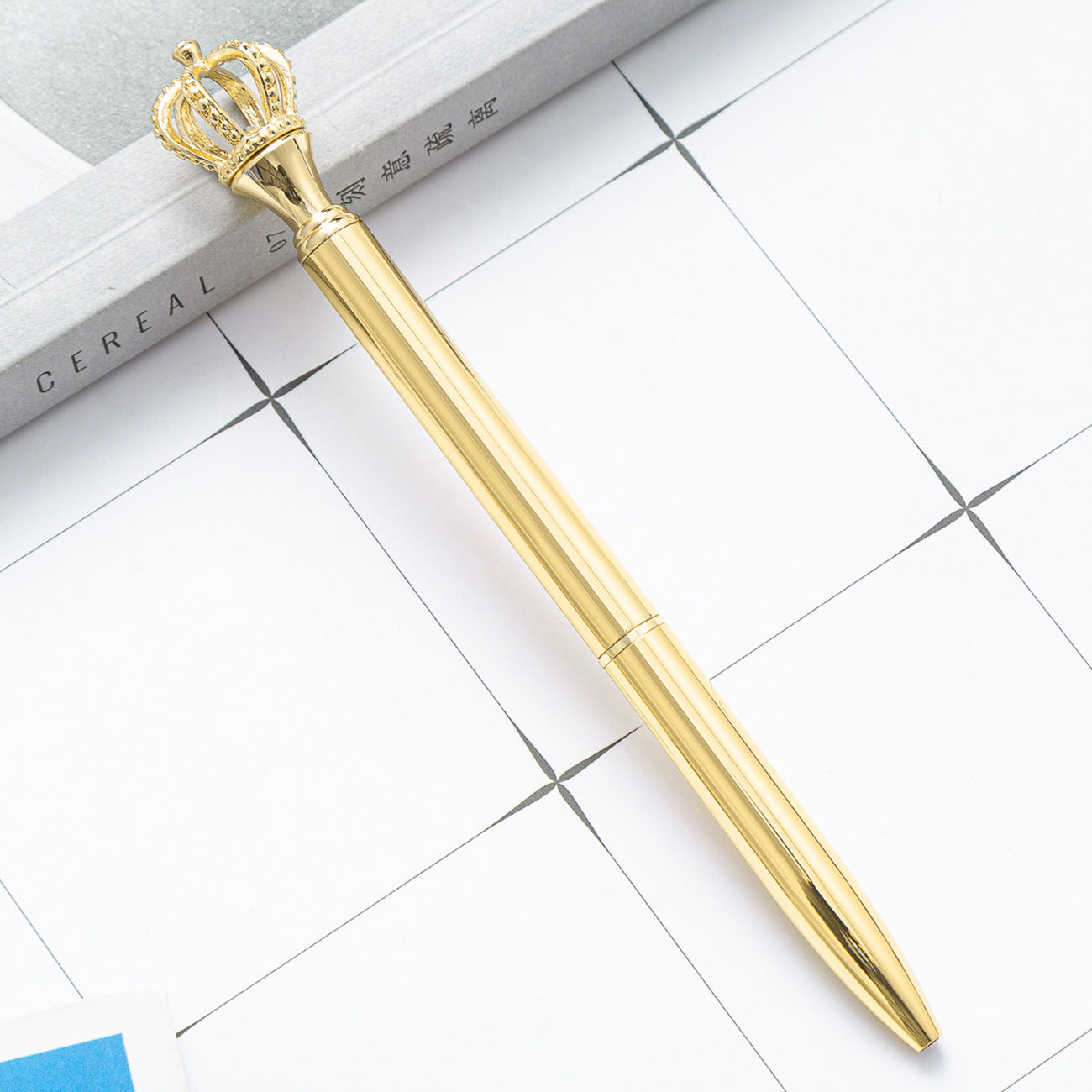 Wholesale Back to School Crown ballpoint pen cute cartoon  metal pen