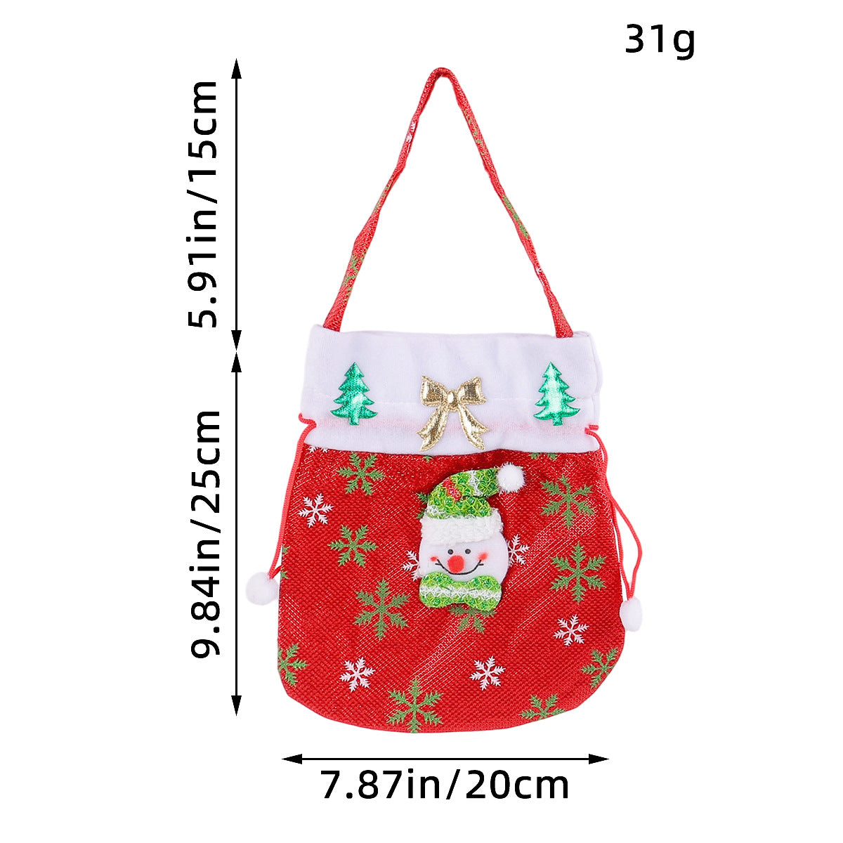 Wholesale Christmas Gift Bag Creative Wedding Decal Handbag Decorations