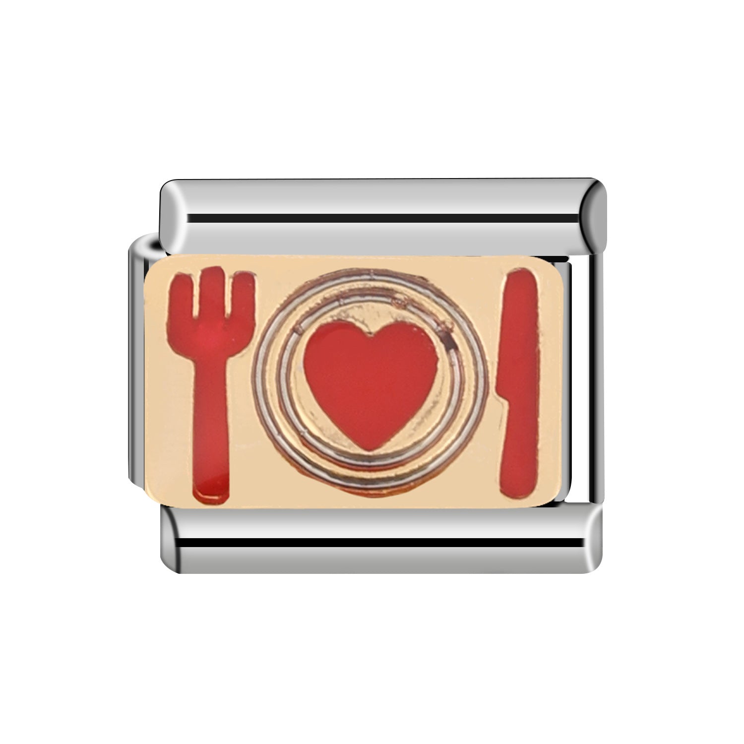 Wholesale 10pcs Italian Charm Bracelet 9mm DIY Splicing Removable Flower Round Gem Element Stainless Steel Composable Bracelet