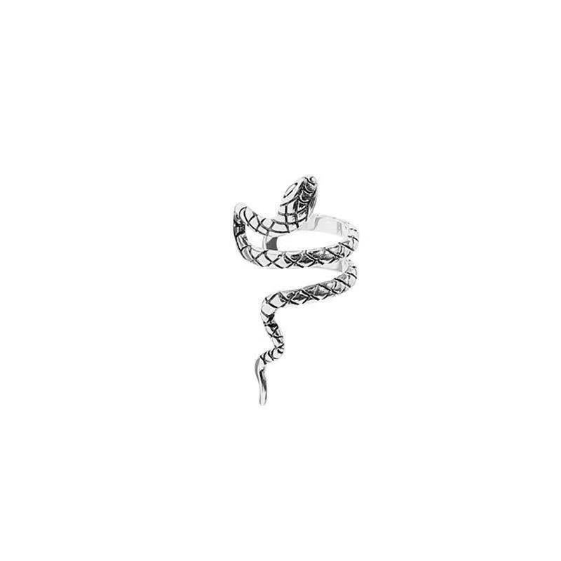 Wholesale Alloy Electroplated Snake Ear Clip Dark Gothic Curved Serpent Design Women S Jewelry Accessory For Party Wear