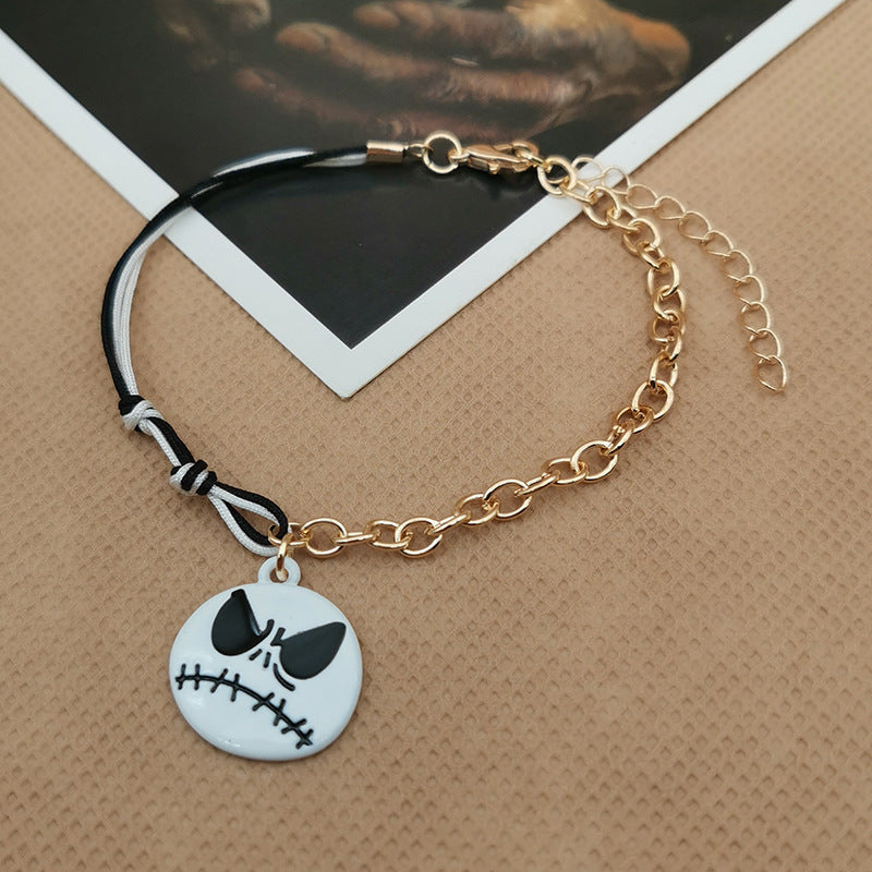 Wholesale Halloween Chain Splicing Spider Ghost Bracelet ACC-BT-Haol001