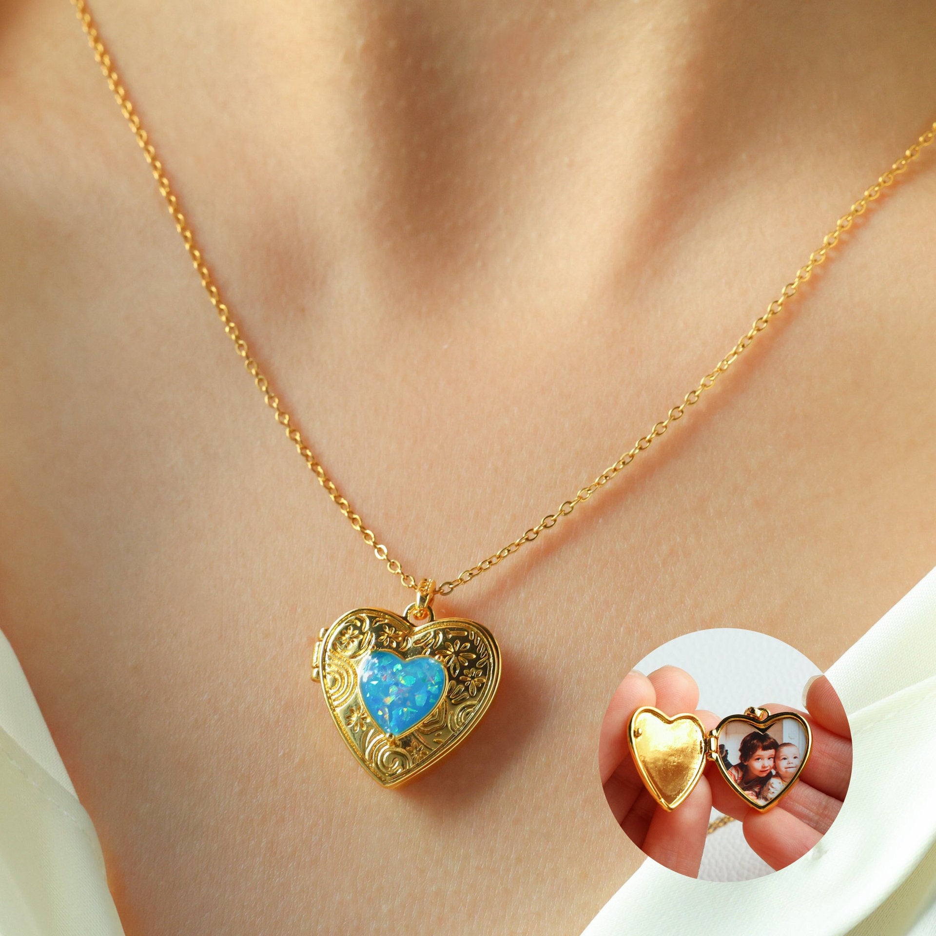 Wholesale  Valentine's Day Design Love Photo Box Pendant Necklace