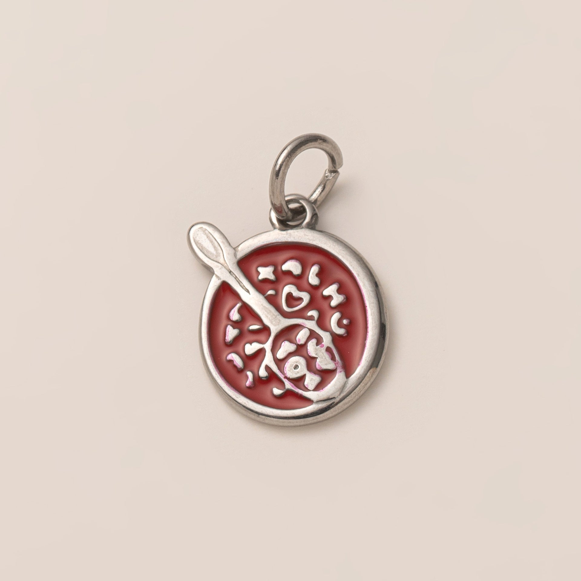 Wholesale Stainless Steel 18K Gold Plated Colorful Pendant Creative Holiday Food Design Chic Jewelry Accessory For Everyday Wear
