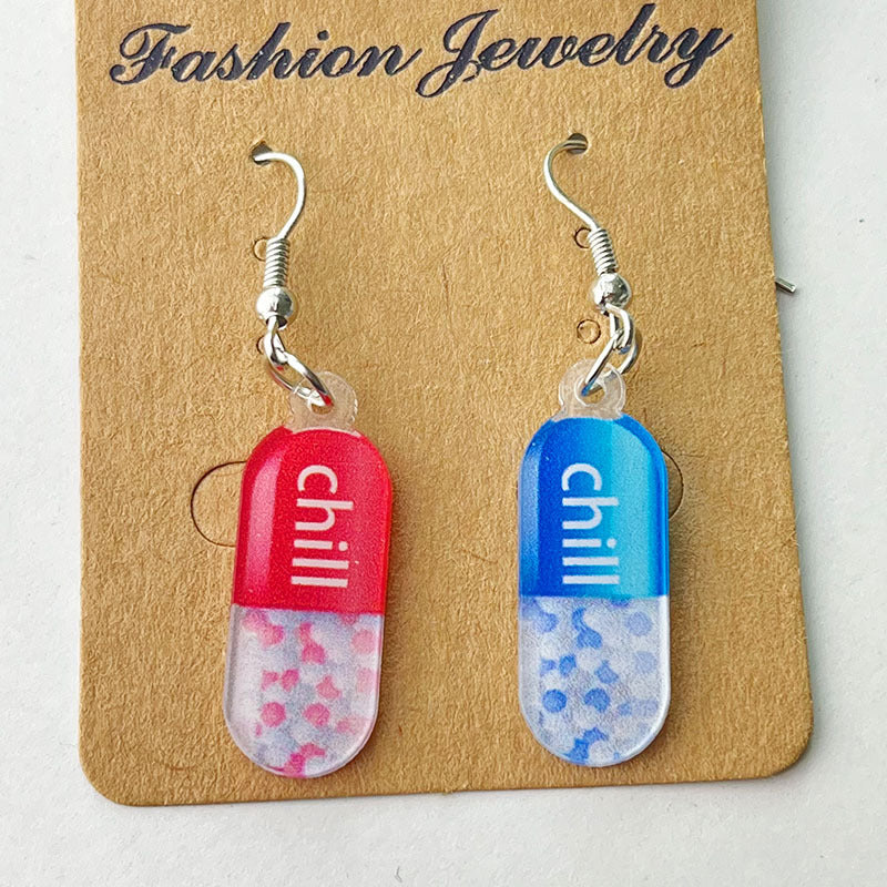 Wholesale  acrylic medical staff tablet stethoscope needle tube ECG earrings