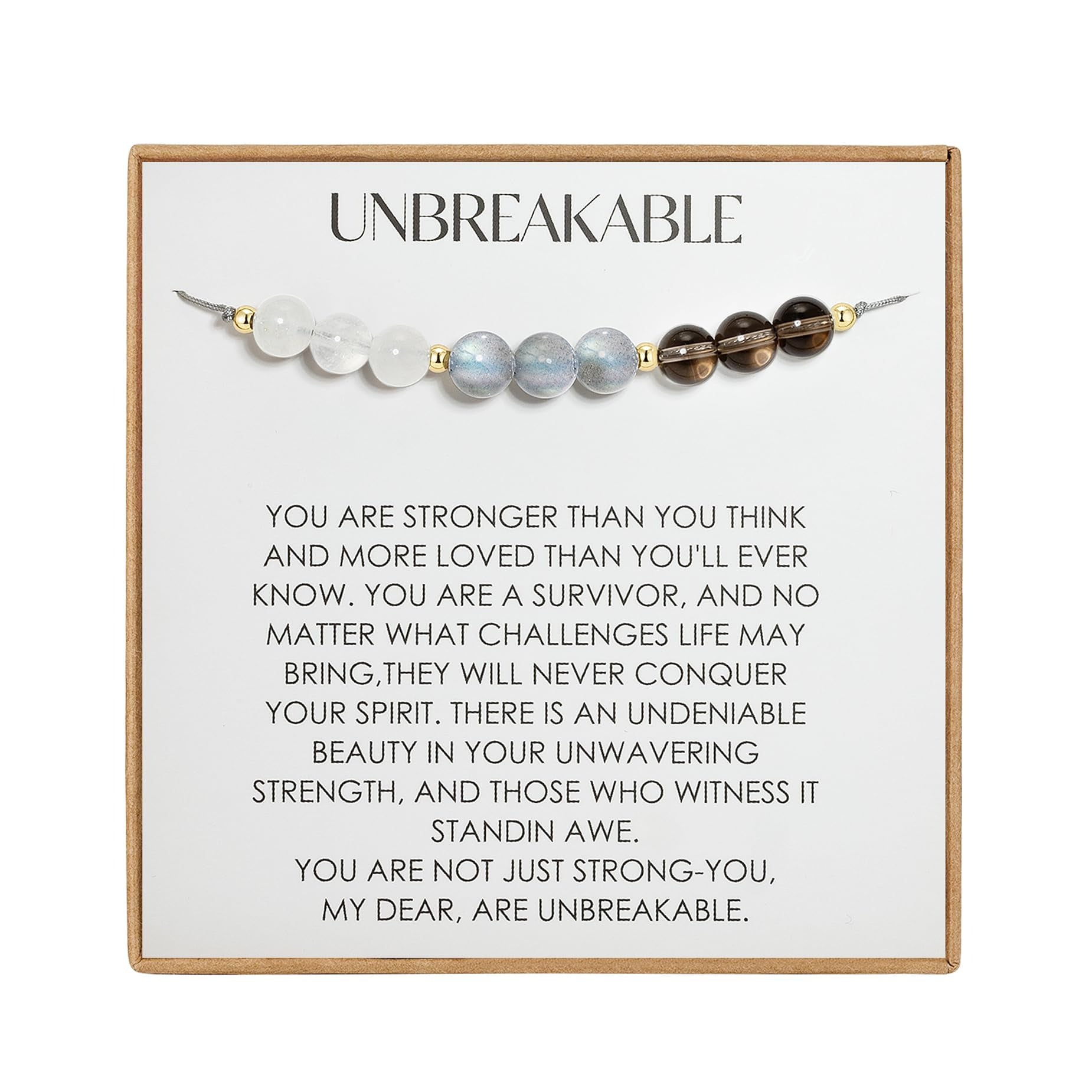 Wholesale Redwood Stone Bracelet Amethyst Moonstone Cord Beaded Adjustable Bracelet