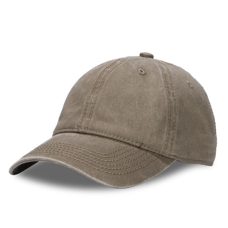 Wholesale Fashion Washed Cotton Baseball Cap Solid Color Adjustable Men S Sun Hat Casual Everyday Wear