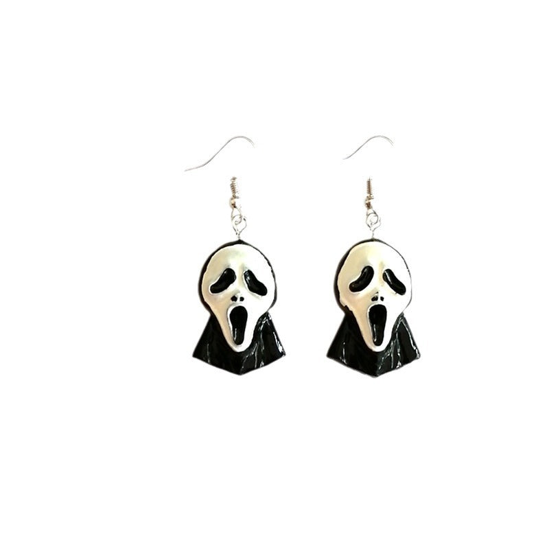 Wholesale   Resin  Pumpkin Mask Skull Ghost Cat   Earrings