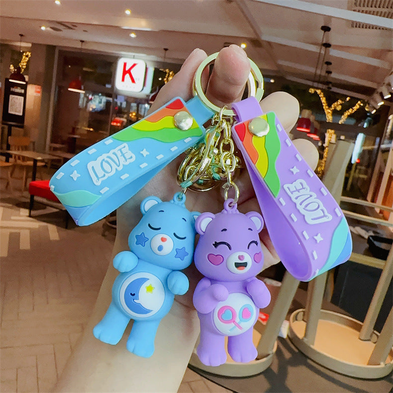 Wholesale Cartoon PVC Soft Glue Cute Keychain ACCVIP-KC-YueWei004