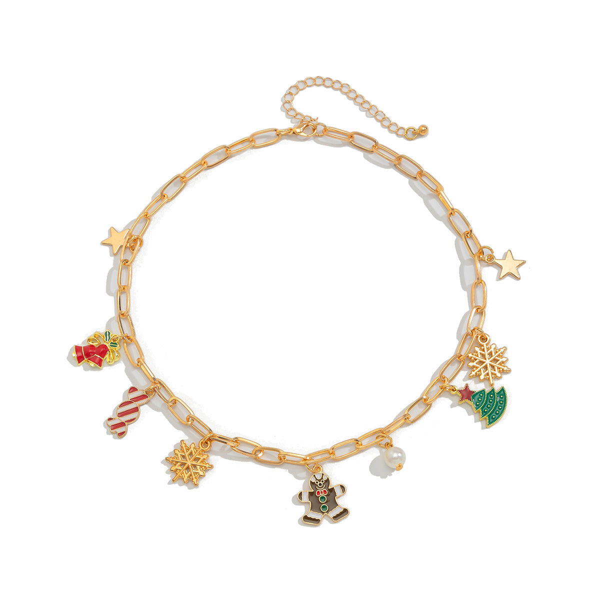 Wholesale  Christmas  Bell Christmas Tree Necklace