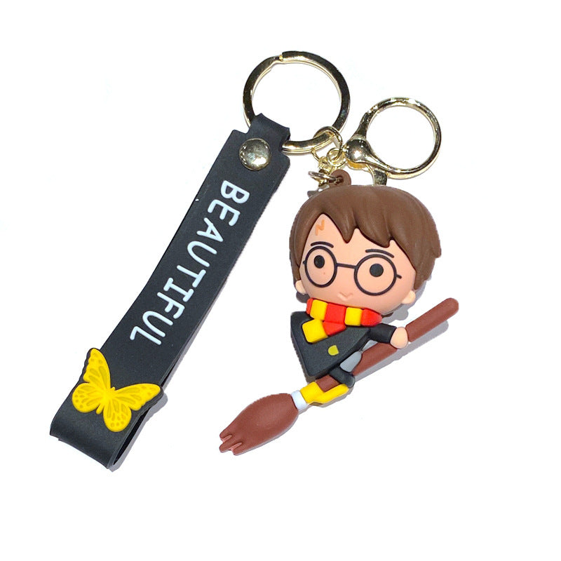 Wholesale Cartoon PVC Soft Keychains Silicone Creative Keychain ACC-KC-XinShu006