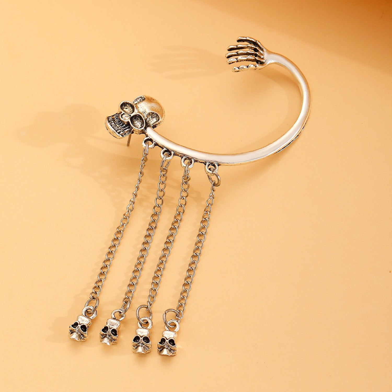 Wholesale Gothic Skull Earrings,  Rock Style Pierced Earrings for  Boutique Resale Fashion Accessory