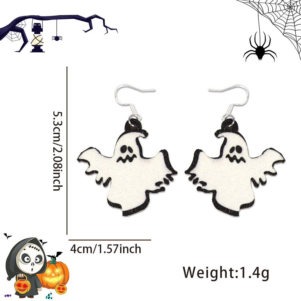 Wholesale Halloween Spider Bat Earrings ACC-ES-ZhouHao001