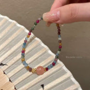 Wholesale Dopamine Rainbow Rice Bead Bracelet Glass Handmade Beads Trendy Jewelry Accessory For Women And Girls