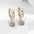 Wholesale Moissanite Six Claw Tassel Ear Buckle  Earrings