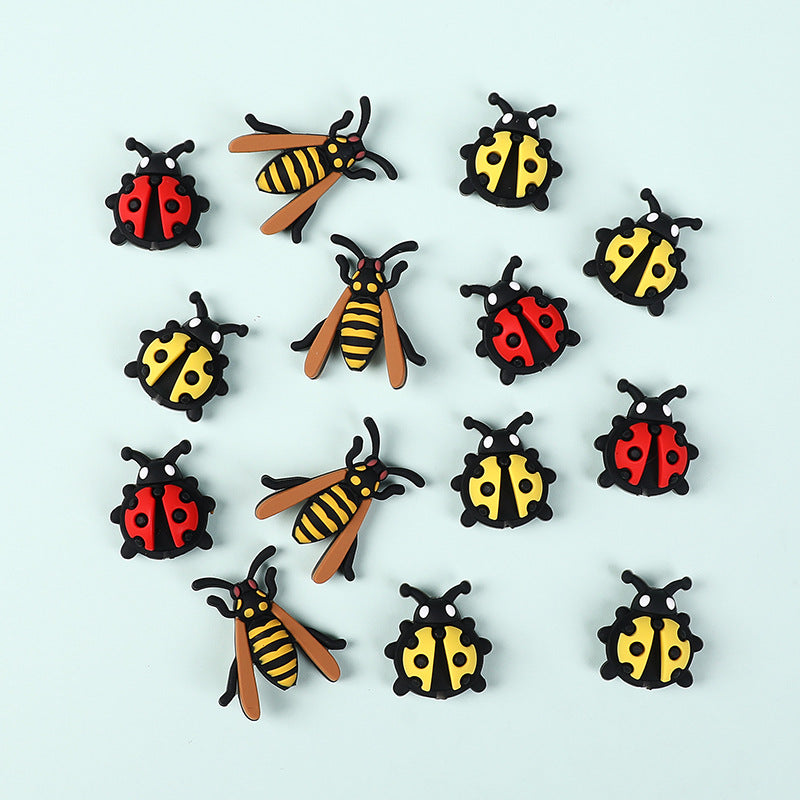 Wholesale 20pcs Bee Focal Beads DIY Bead Accessories