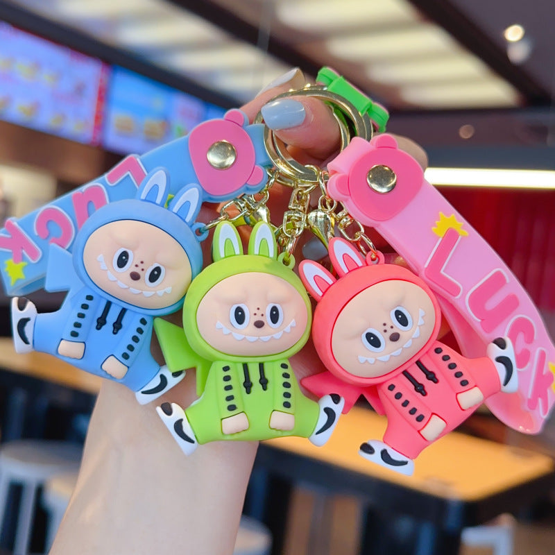 Wholesale Cute cartoon silicone keychain