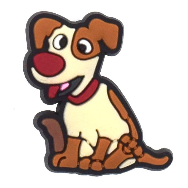 Wholesale Random 100pcs Cartoon Cute Small Animal PVC Soft Rubber Shoe Buckle Decoration ACC-SC-RYY076