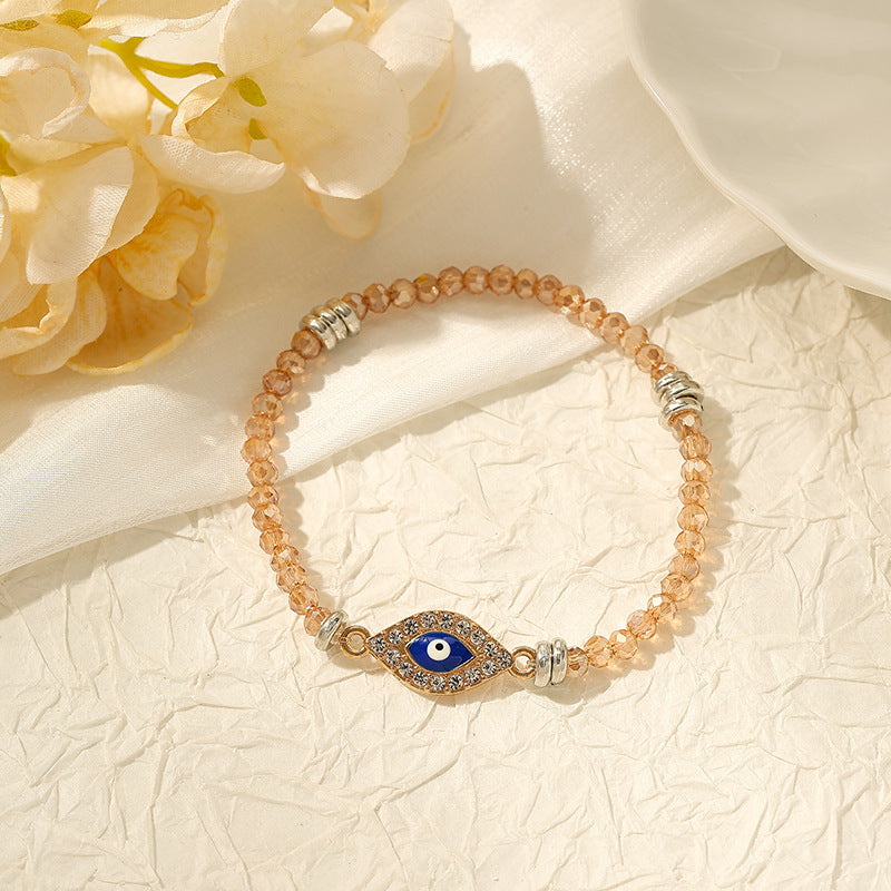 Wholesale Bohemian devil eye irregular bracelet