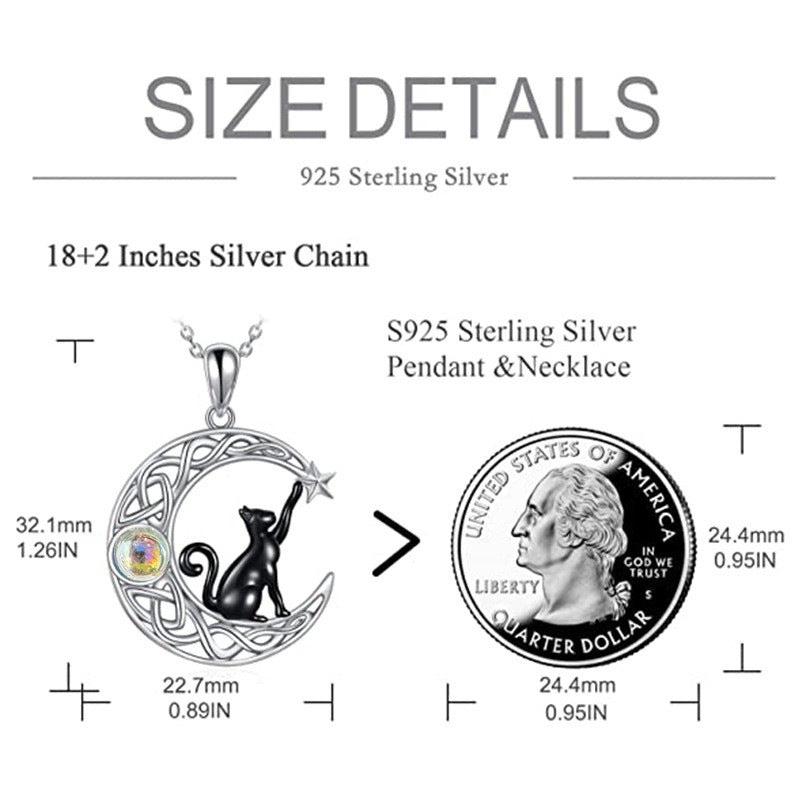 Wholesale  All-match Niche Cat Pendant Necklace Light Luxury  Jewelry Accessories