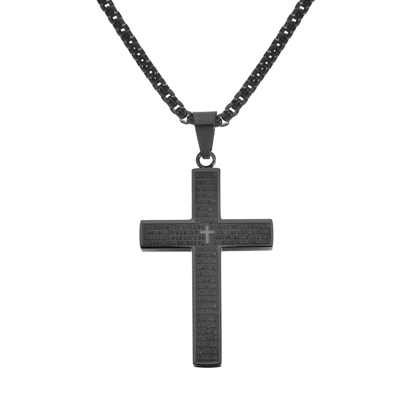Wholesale cross pendant Titanium Steel Necklace