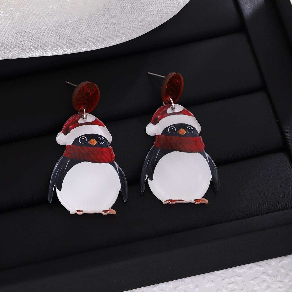 Wholesale Penguin acrylic earrings