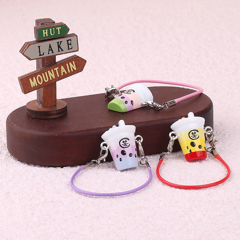 Wholesale Cute cartoon mini milk tea cup doll accessories