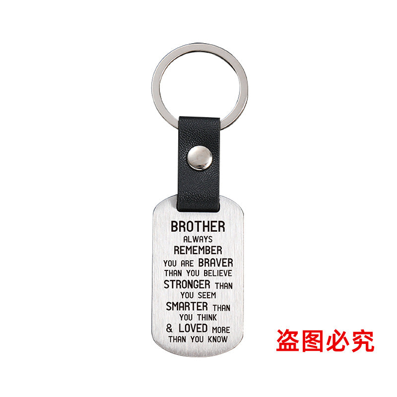 Wholesale Gifts for Friends Sisters Metal Leather Keychains ACC-KC-GangGu030