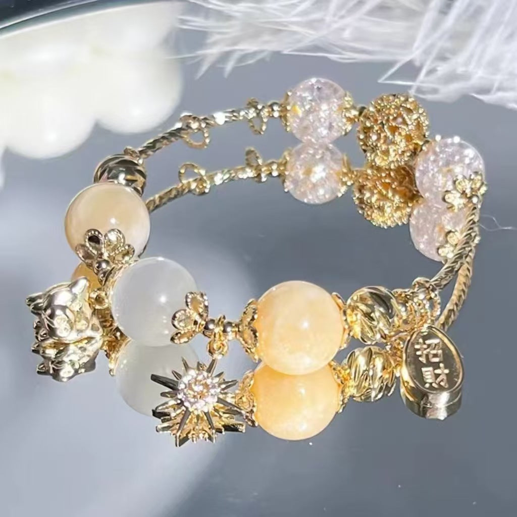 Wholesale Whale Fall Starry Sky Natural Stone Crystal Bracelet ACC-BT-Zhuox002