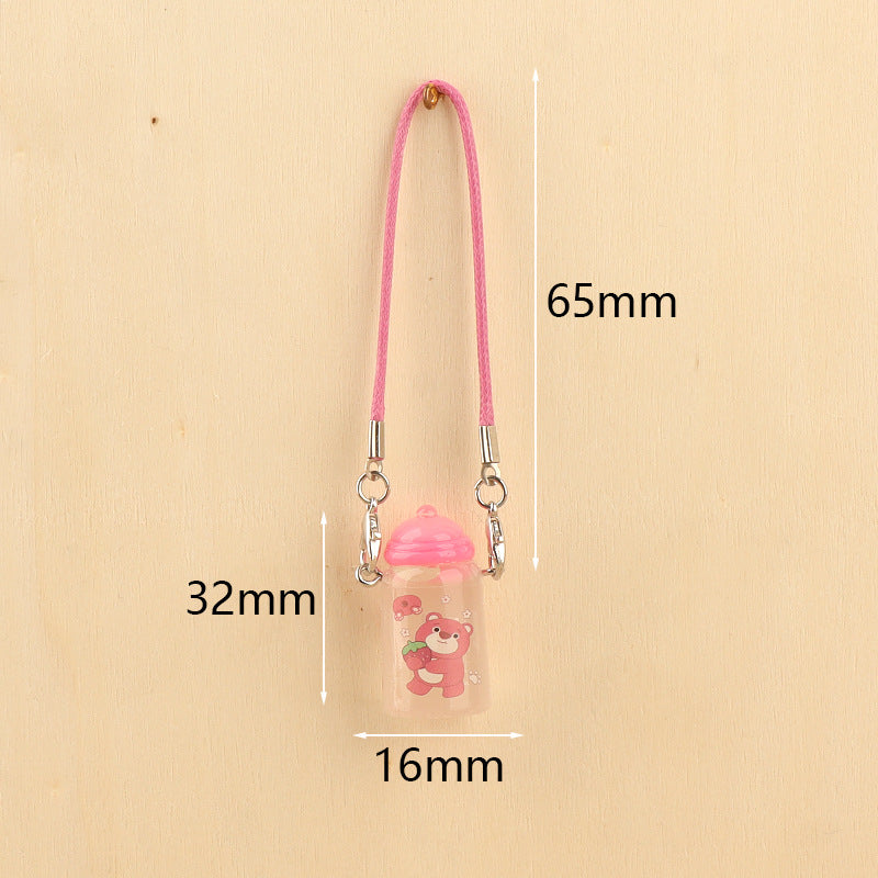 Wholesale Cute cartoon mini bottle pendant doll accessories