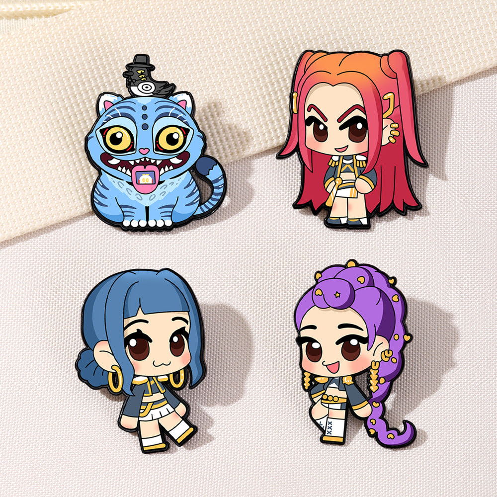 Wholesale K-POP  Cartoon Metal Brooch