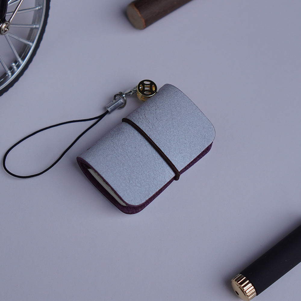 Wholesale Super Mini Pocket Notebook Cowhide Handmade Notepad ACC-NB-YueYao001