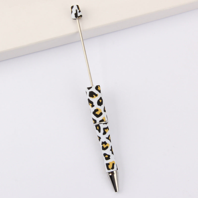 Wholesale Beadable Pens Leopard Print Floral Cow Independence Day Print DIY Beaded Pens ACC-PN-JinBN015