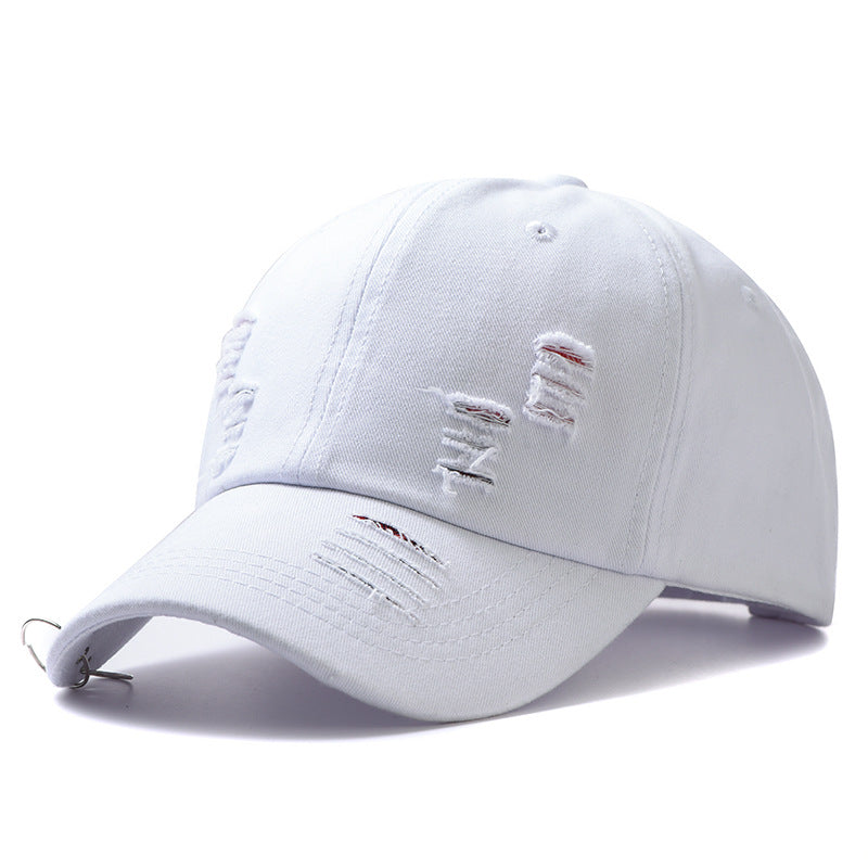 Wholesale All-match Ripped Baseball Cap Vintage Sun Hat