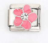 Wholesale Italian Style Flower Modular Bracelet Stainless Steel Fashion Accessory For Gift And Resale