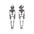 Wholesale  Diamond-Encrusted Zinc Alloy Cat Pumpkin  Web Skull Earrings