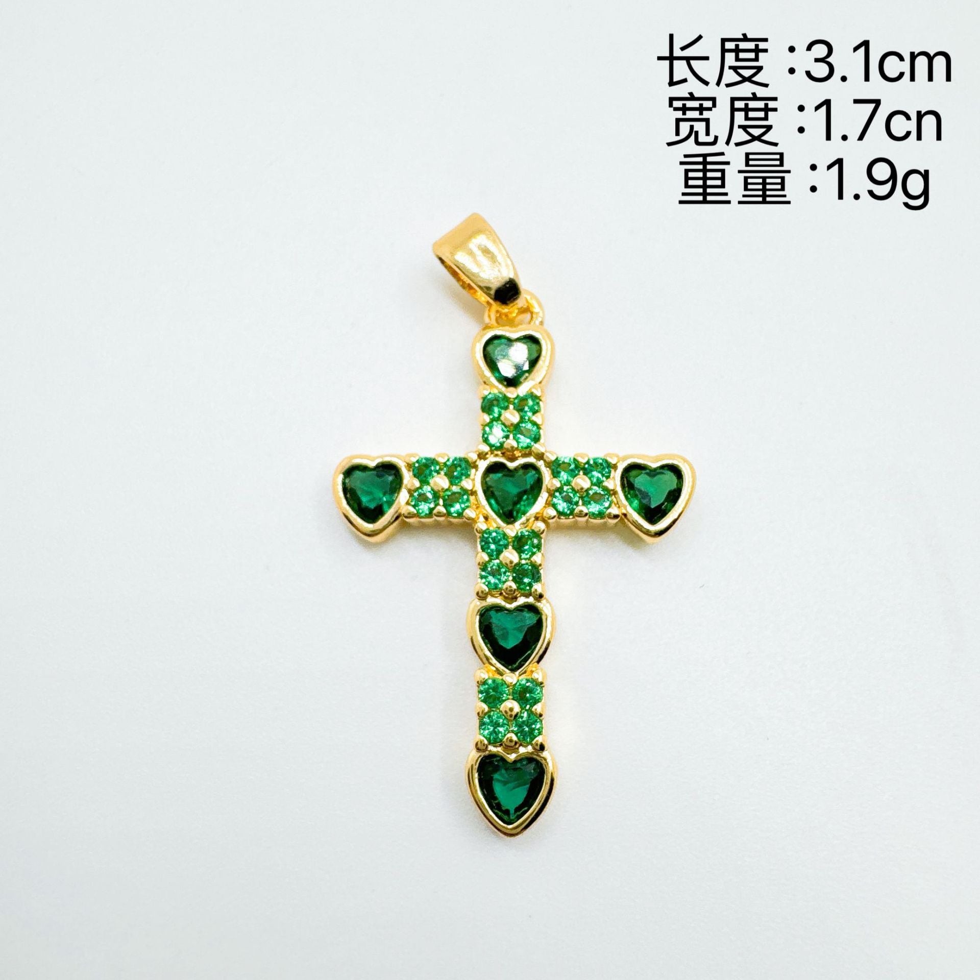 Wholesale Vintage Cross Necklace Pendant,  Gold Plated Copper