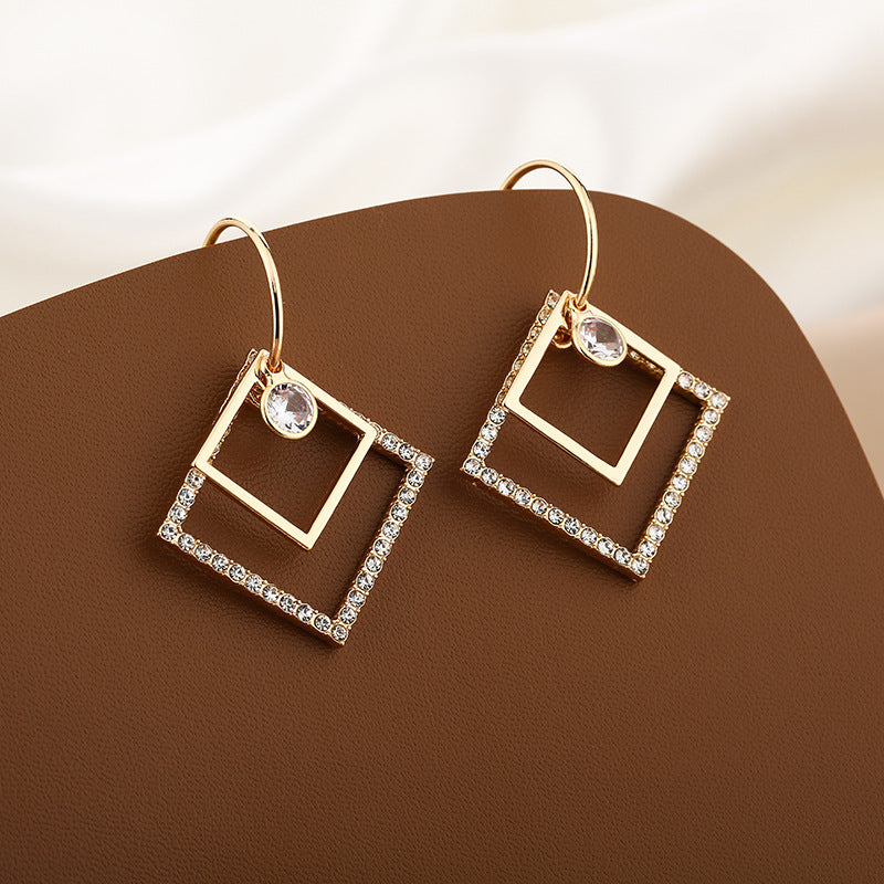 Wholesale Vintage Butterfly Hollow Blue Five-pointed Star Earrings