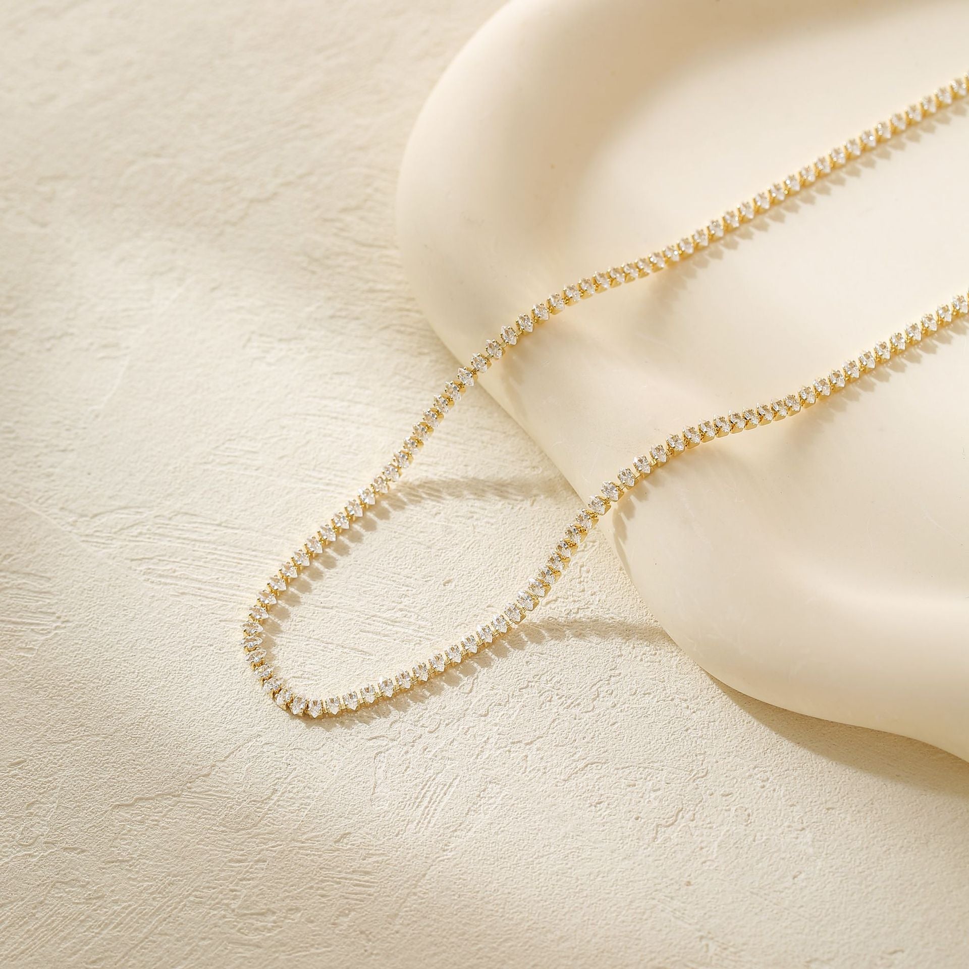 Wholesale Gold and Silver Two-color Necklace