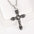 Wholesale Titanium Steel Retro Cross Necklace