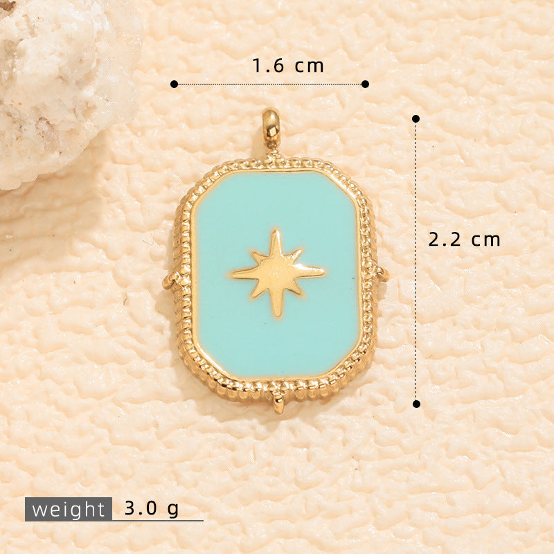 Wholesale  sun  moon stars  girl series  dripping DIY pendant