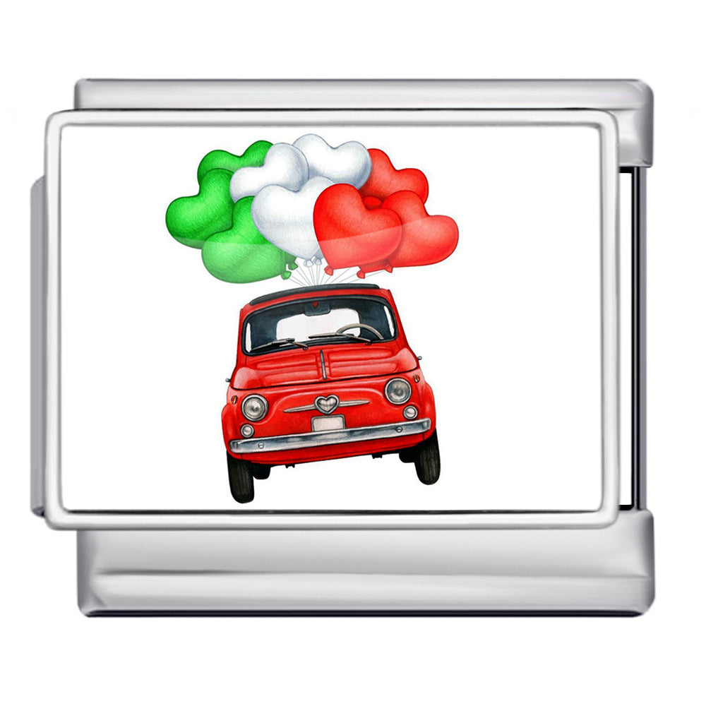 Wholesale Italian Charm Bracelet 9mm DIY  Image Printing  Creative Stainless Steel Composable Bracelet