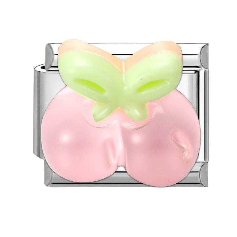 Wholesale 9mm Italian Charm Starter Bracelets DIY Fruit Series Stainless Steel Composable Bracelet