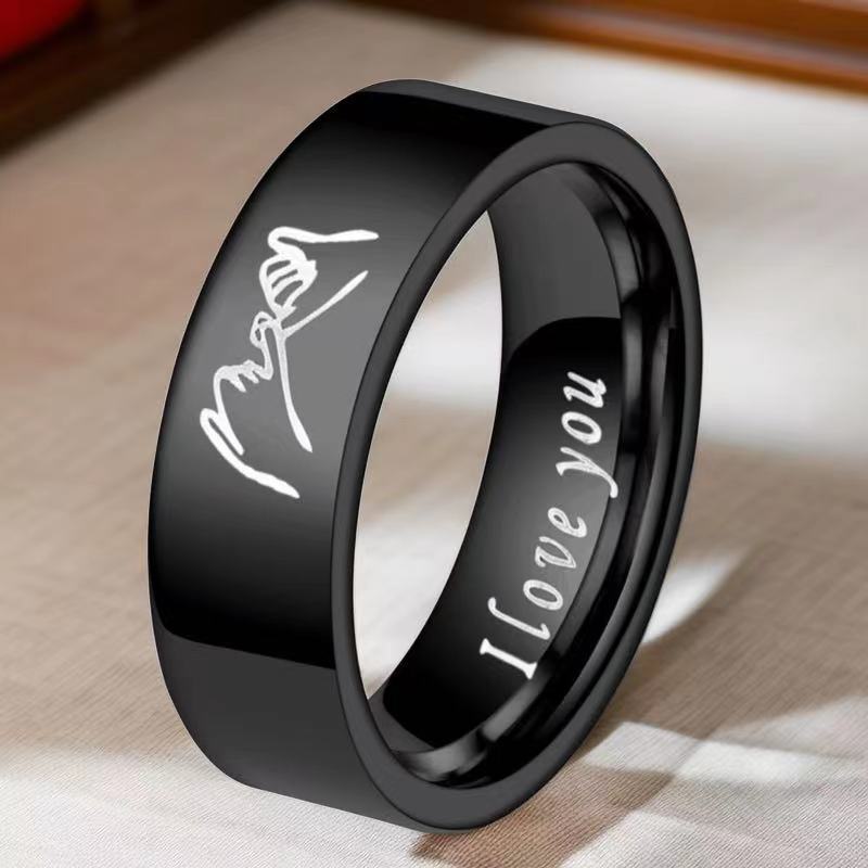 Wholesale Titanium Steel Couple Ring Stainless Steel ACC-RS-Xinj005
