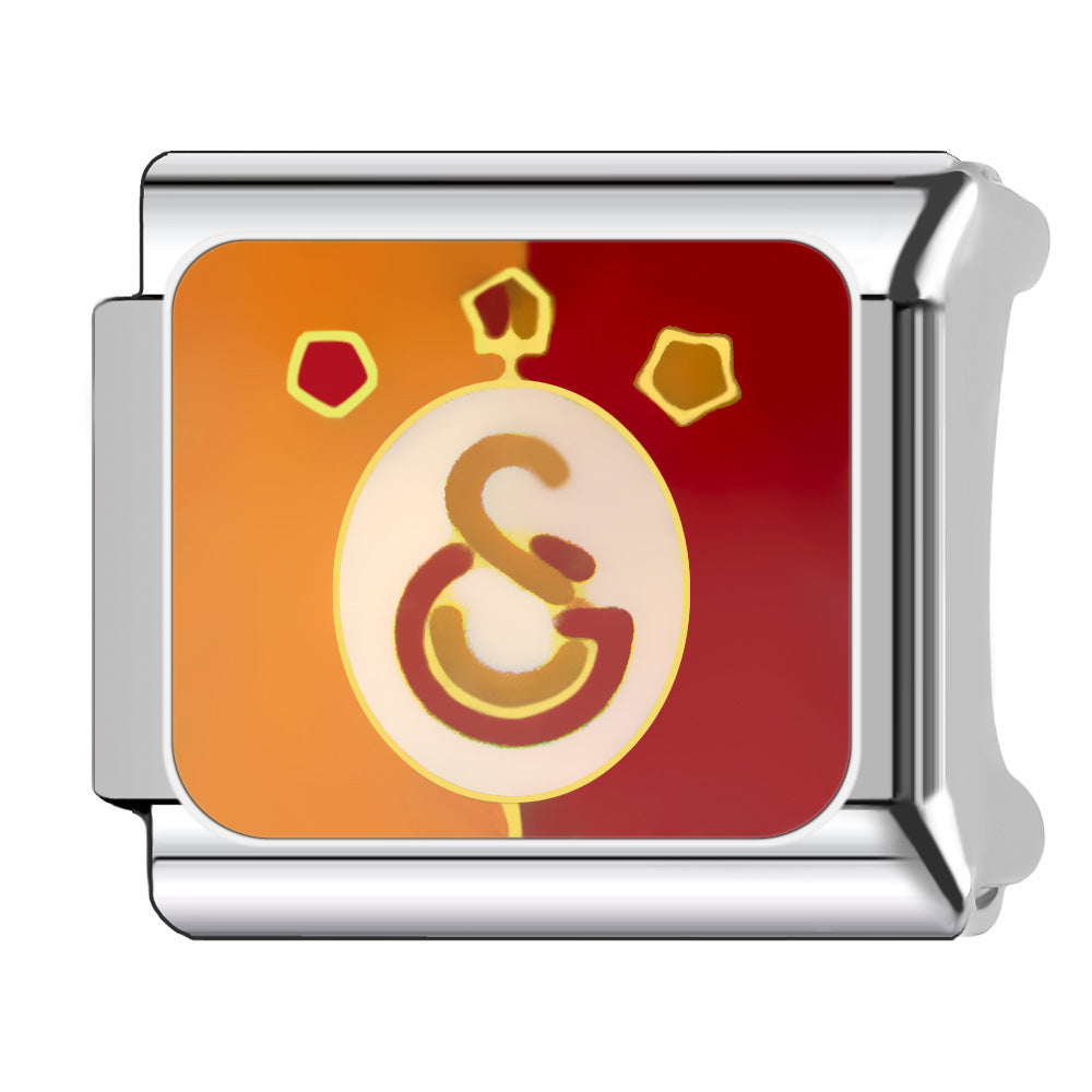 Wholesale 9mm Italian Charm Starter Bracelets DIY square Single Section Creative Stainless Steel Composable Bracelet