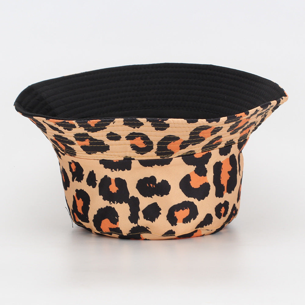 Wholesale Leopard Print Men's and Women's Fisherman Hat Bucket Hat