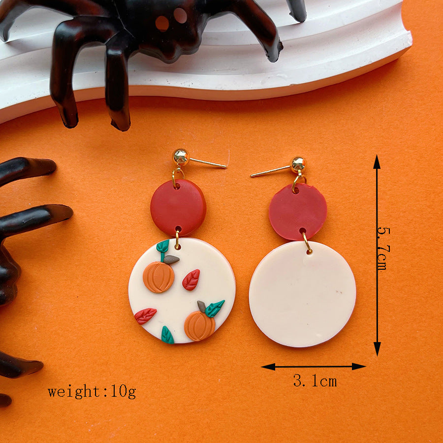 Wholesale Halloween Series Soft clay Earrings