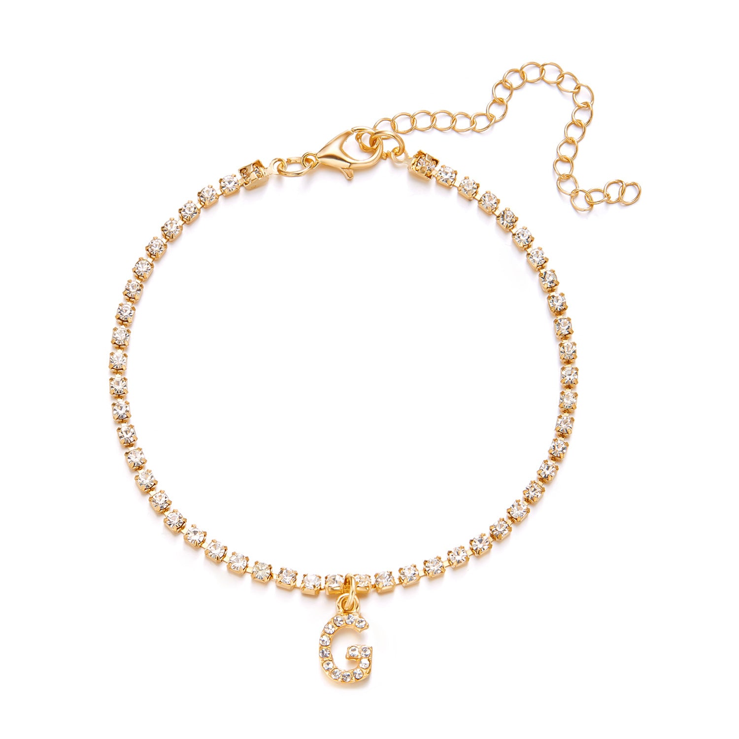 Wholesale 26-letter Anklet  Claw Chain H Beach Anklet