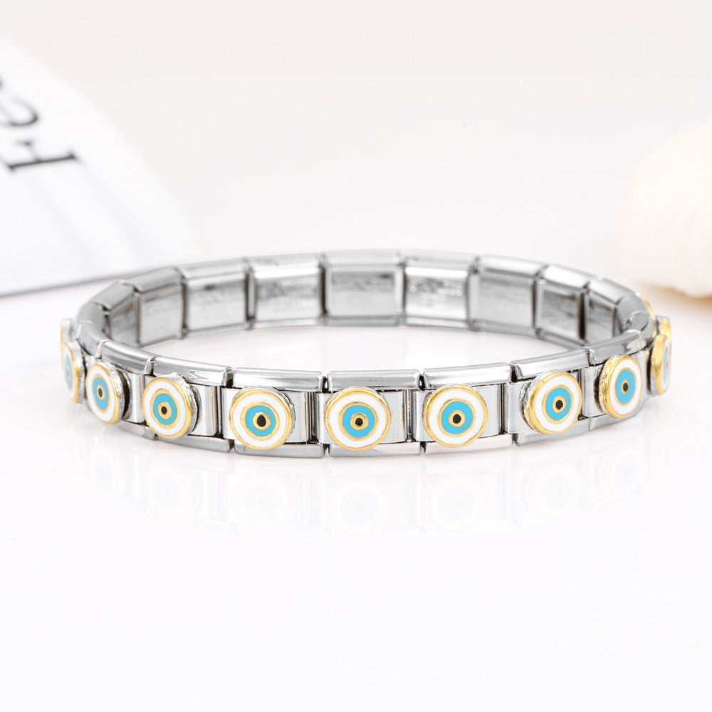 Wholesale 10pcs Italian Charm Bracelet 9mm DIY Splicing Removable Stainless Steel Composable Bracelet