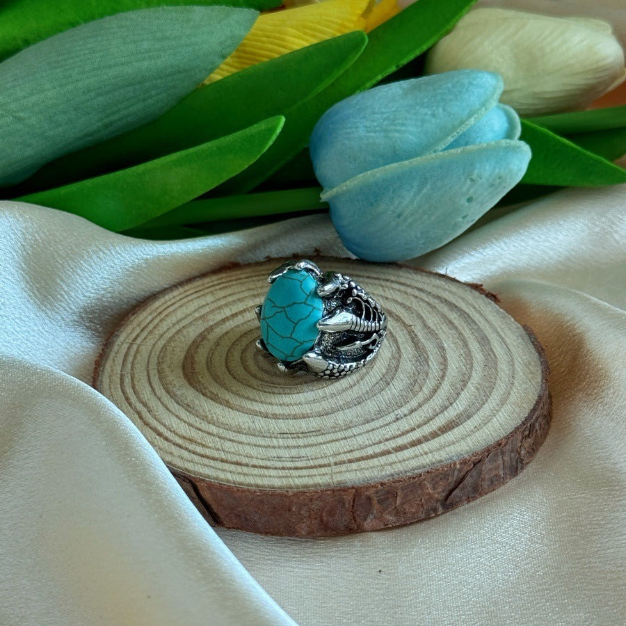 Wholesale  Inlaid Green Turquoise Ring